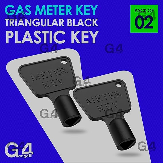 Triangular Utility Keys | Pack of 2 Durable Black Plastic 5