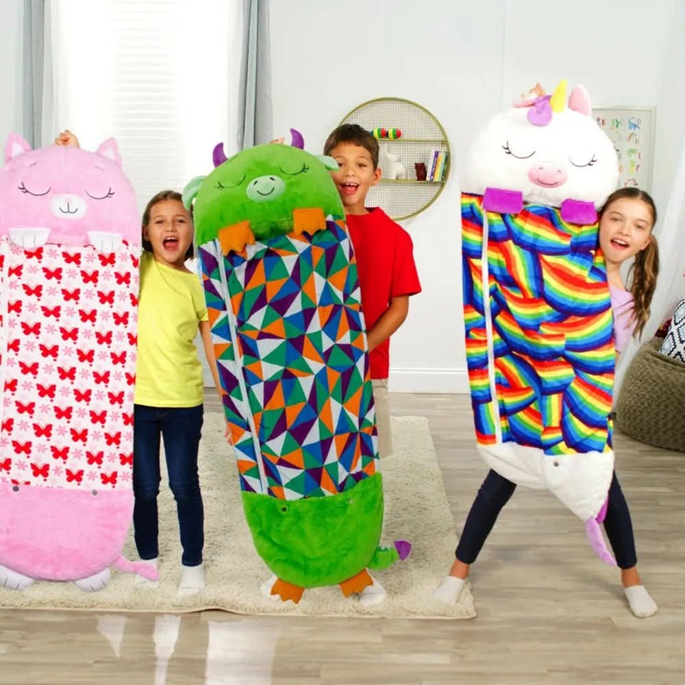 2-in-1 Plush Toy Sleeping Bag for Kids Ages 3-8 2