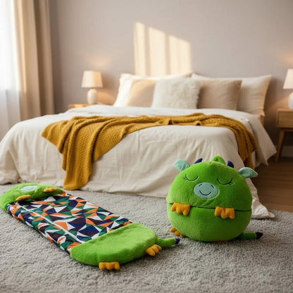 2-in-1 Plush Toy Sleeping Bag for Kids Ages 3-8 3