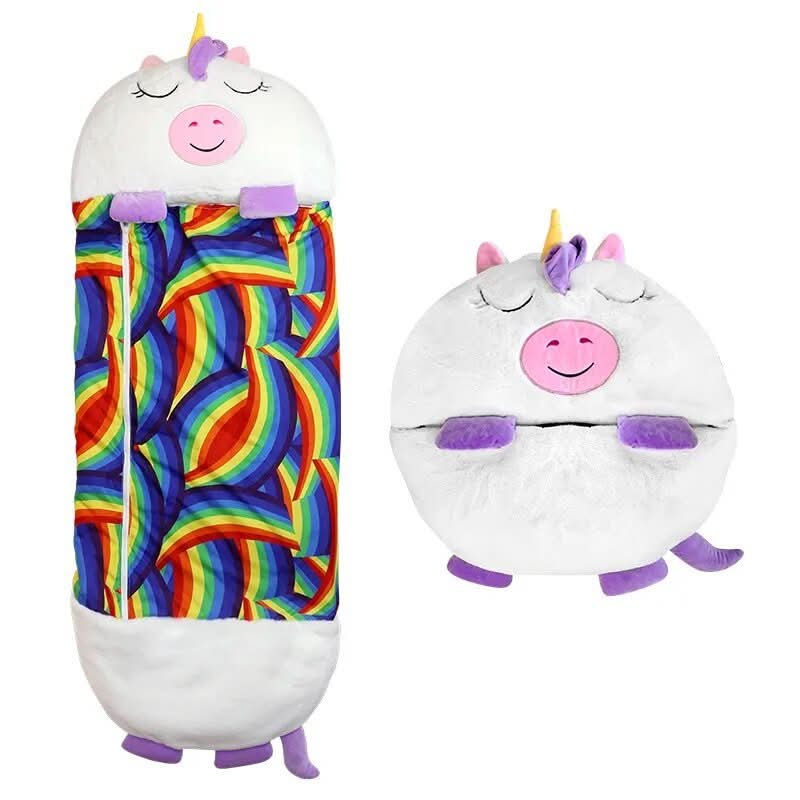 2-in-1 Plush Toy Sleeping Bag for Kids Ages 3-8 7