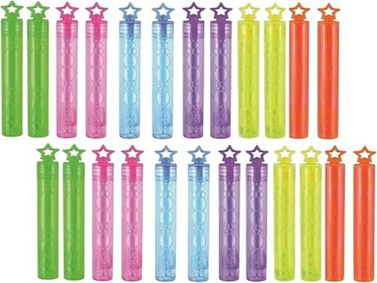 36-Pack Bubble Tubes Colorful Kids Party Favors 0
