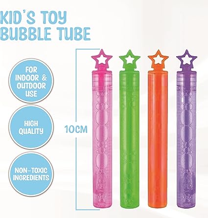 36-Pack Bubble Tubes Colorful Kids Party Favors 2