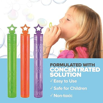 36-Pack Bubble Tubes Colorful Kids Party Favors 3