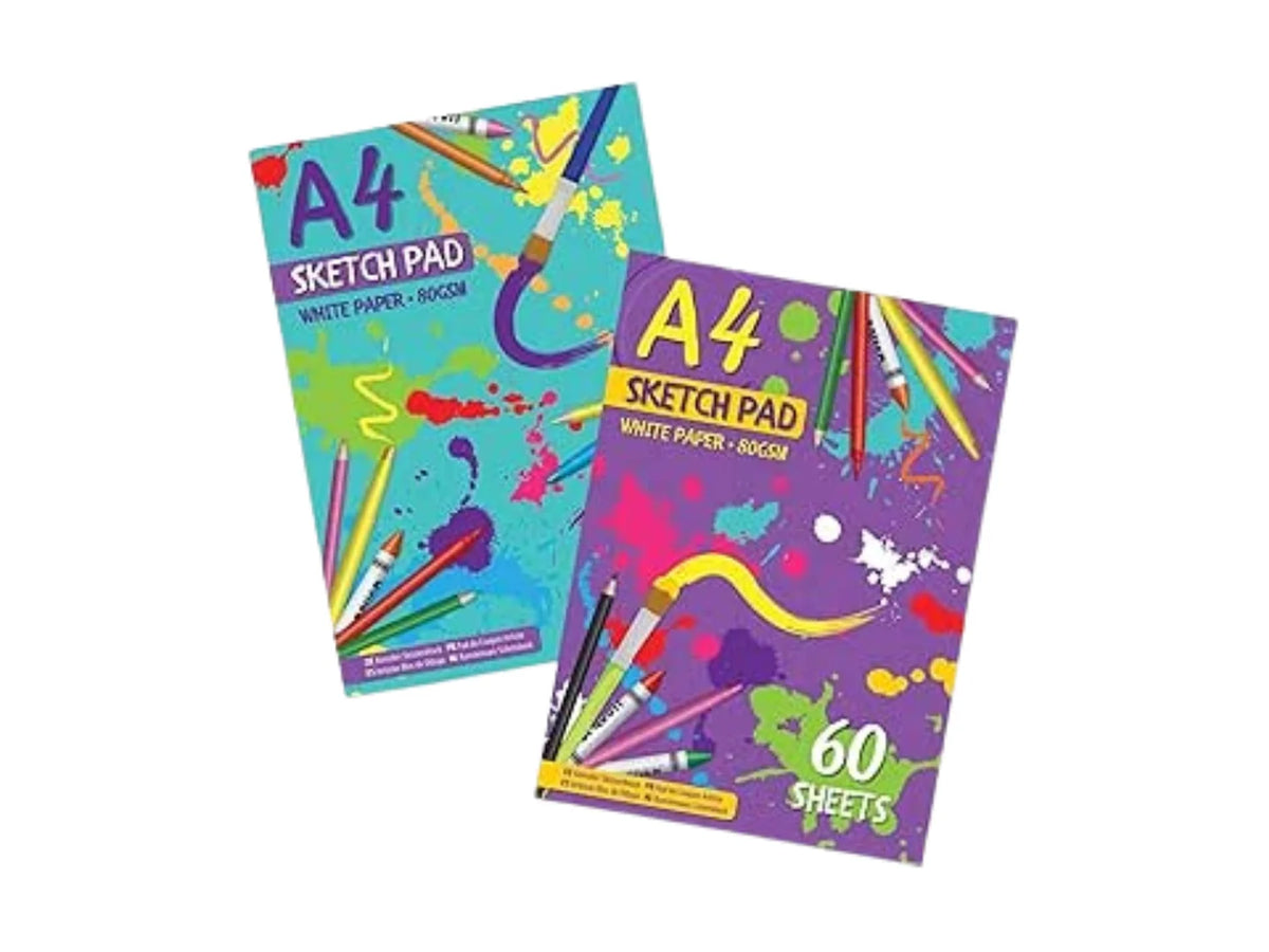A4 Sketchbook | 60 Sheets 80 GSM Drawing Paper for Kids 0
