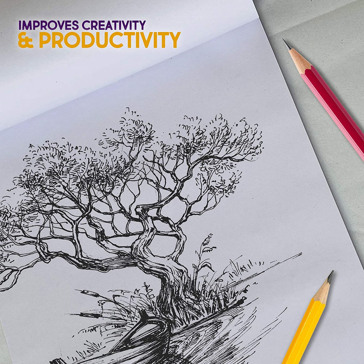 A4 Sketchbook | 60 Sheets 80 GSM Drawing Paper for Kids 3