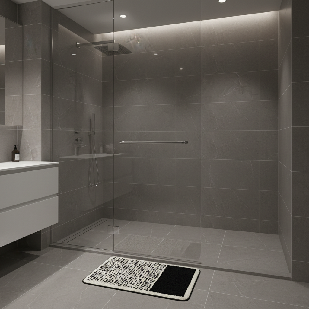 AbstractStep | Non-Slip Bath Mat in Nordic Style