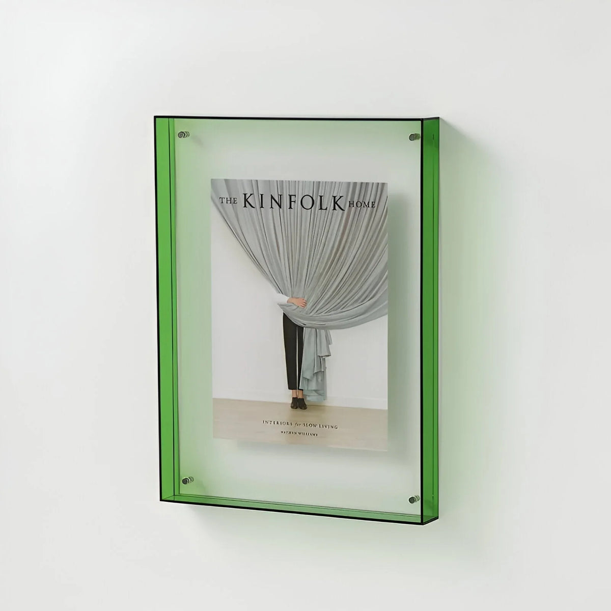 Acrylic Picture Frame Clear Floating Effect Modern 5 Sizes 4