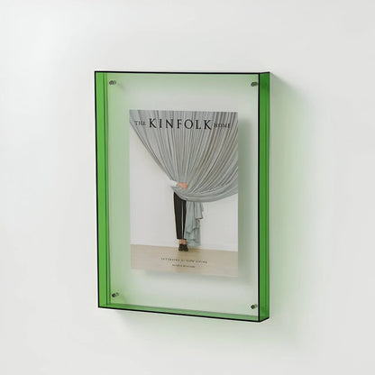 Acrylic Picture Frame Clear Floating Effect Modern 5 Sizes 4