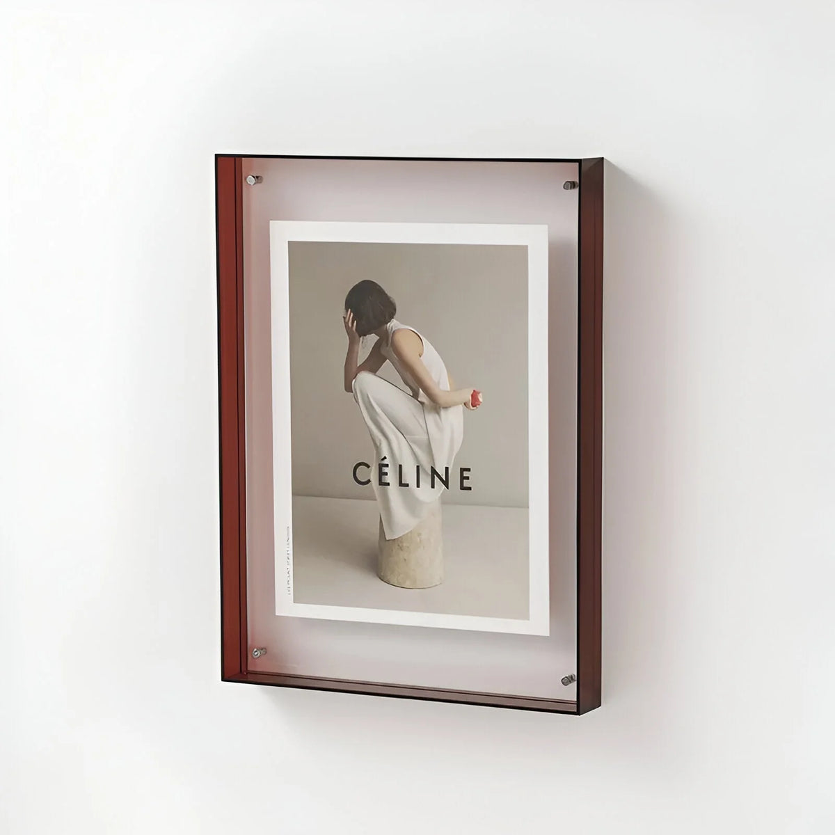 Acrylic Picture Frame Clear Floating Effect Modern 5 Sizes 7