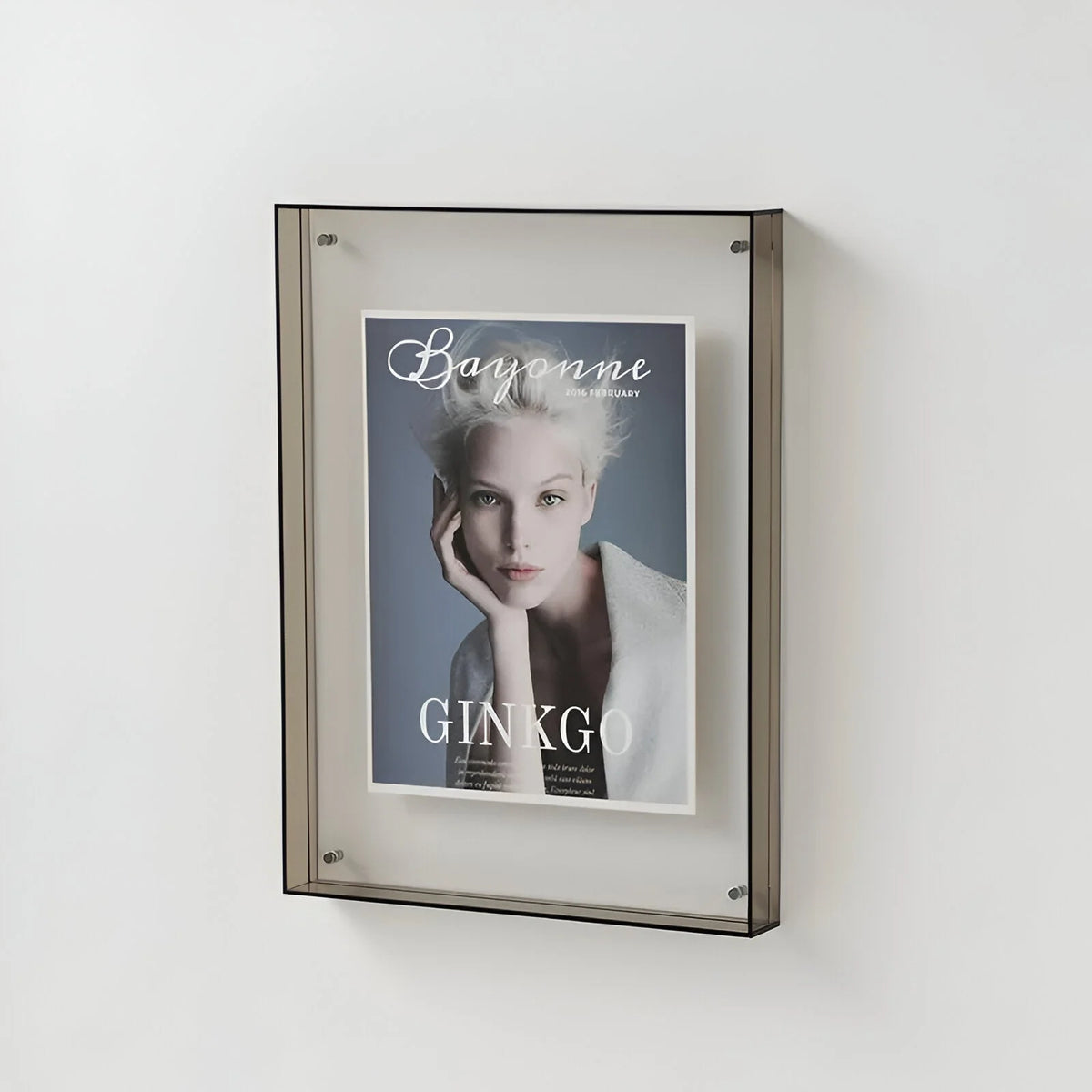Acrylic Picture Frame Clear Floating Effect Modern 5 Sizes 8