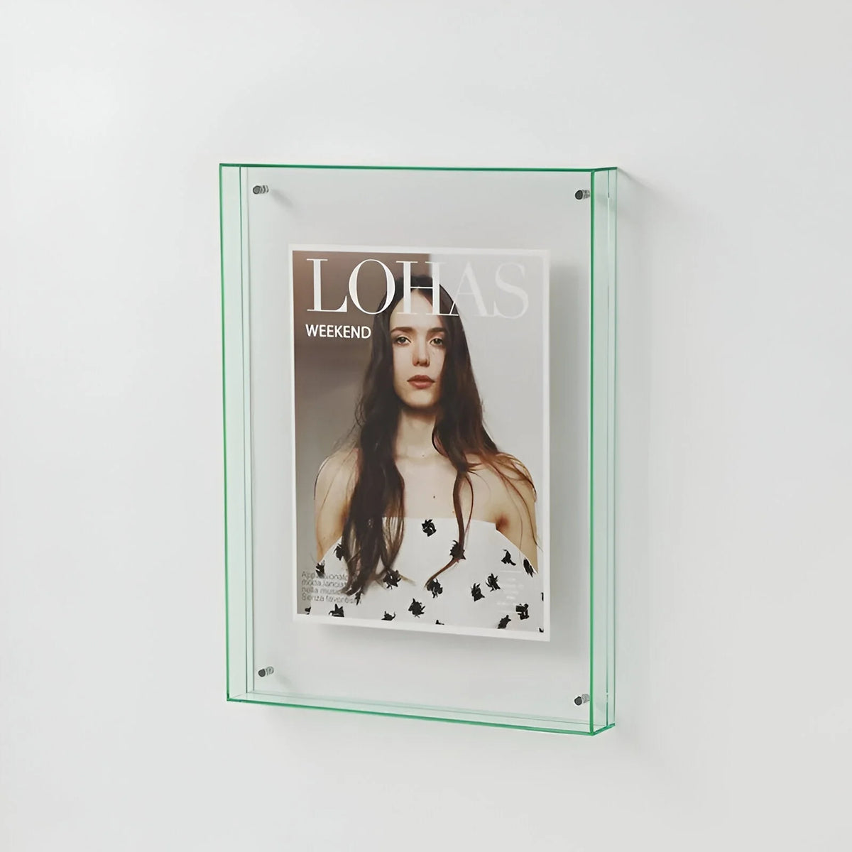 Acrylic Picture Frame Clear Floating Effect Modern 5 Sizes 9