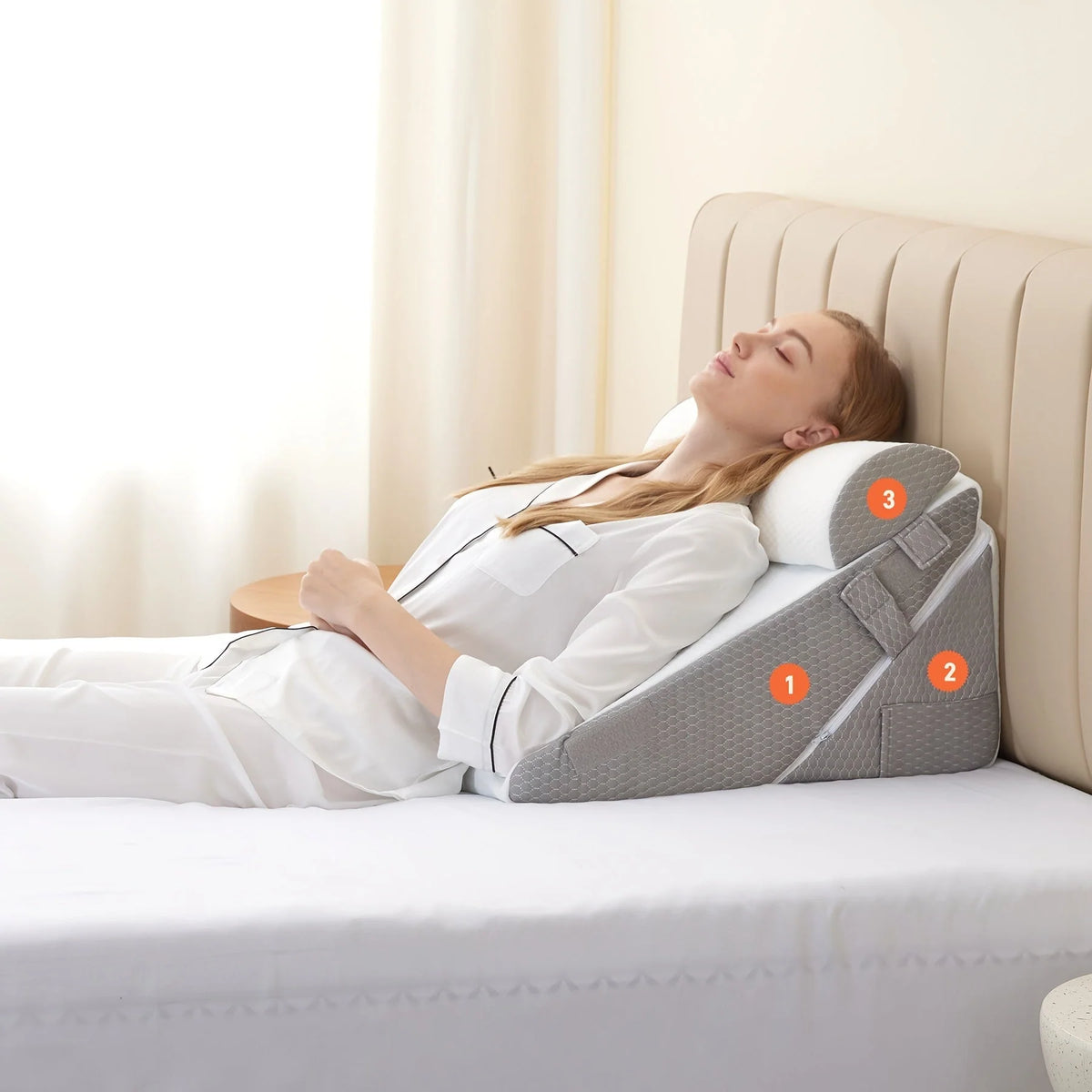 Adjustable Memory Foam Bed Angle Pillow | Support Cushion 1