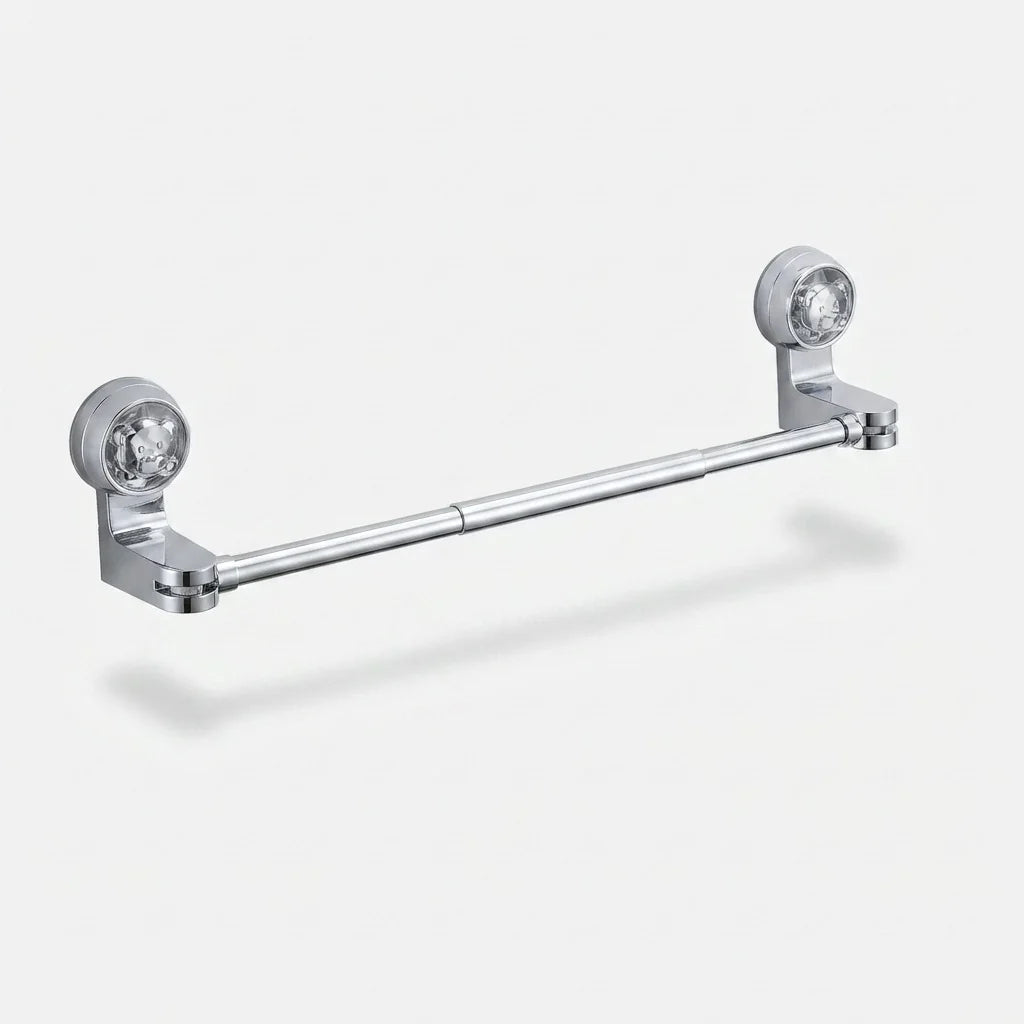 Adjustable Towel Rack Silver with Strong Suction Cups 7
