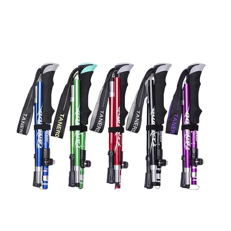 Adjustable Trekking Poles | Foldable Lightweight Hiking Sticks 0