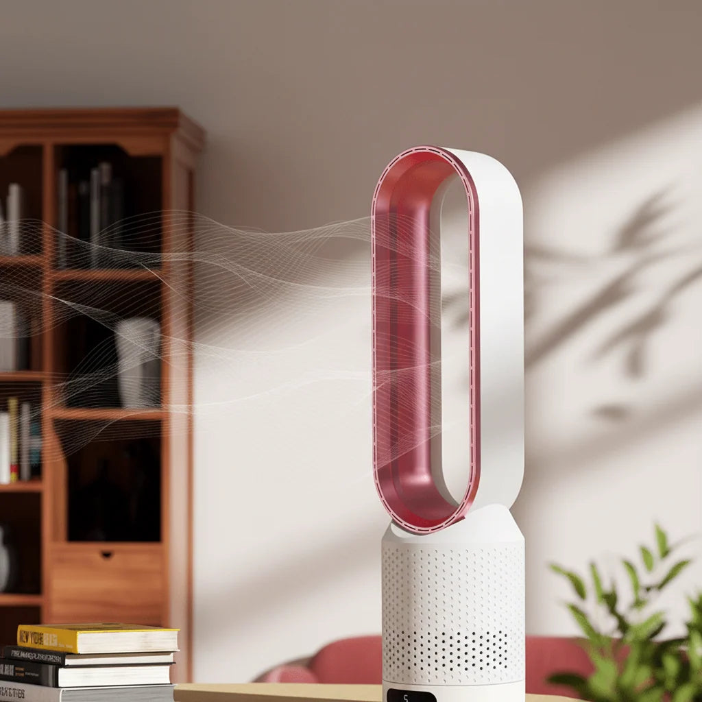 Aerobreeze Bladeless Tower Fan | 3-in-1 Design with 6 Speeds 3