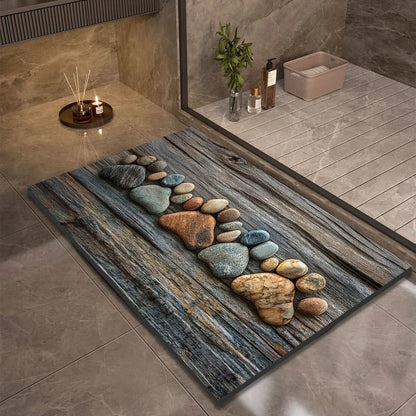 Aquasoft | Diatomaceous Earth Bath Mat Non-Slip Quick-Dry 10