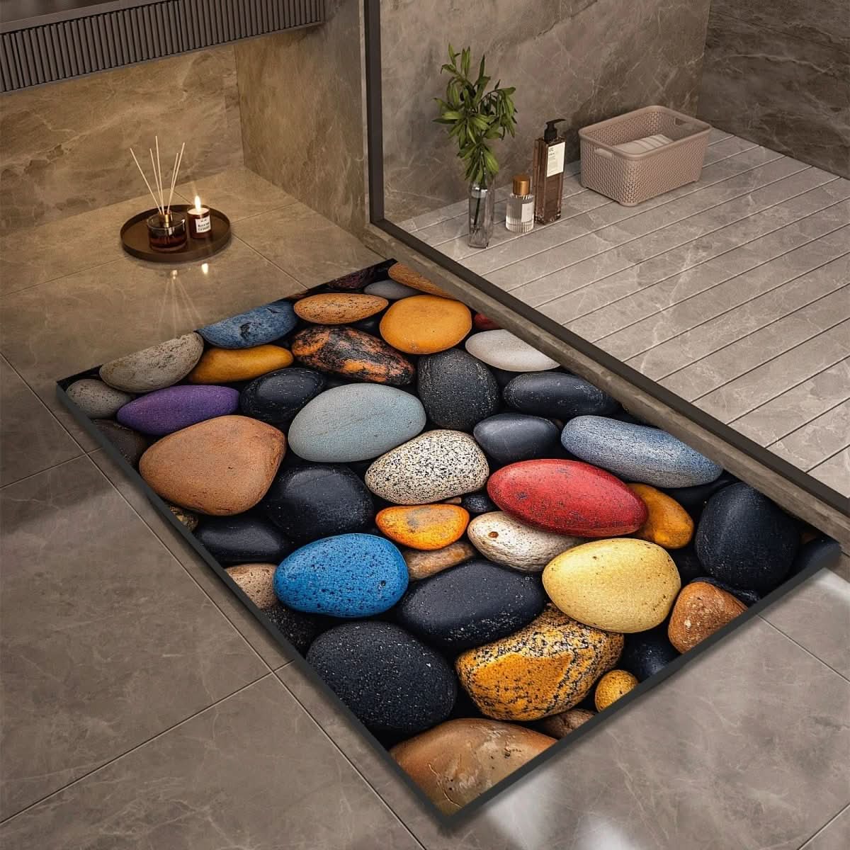 Aquasoft | Diatomaceous Earth Bath Mat Non-Slip Quick-Dry 14