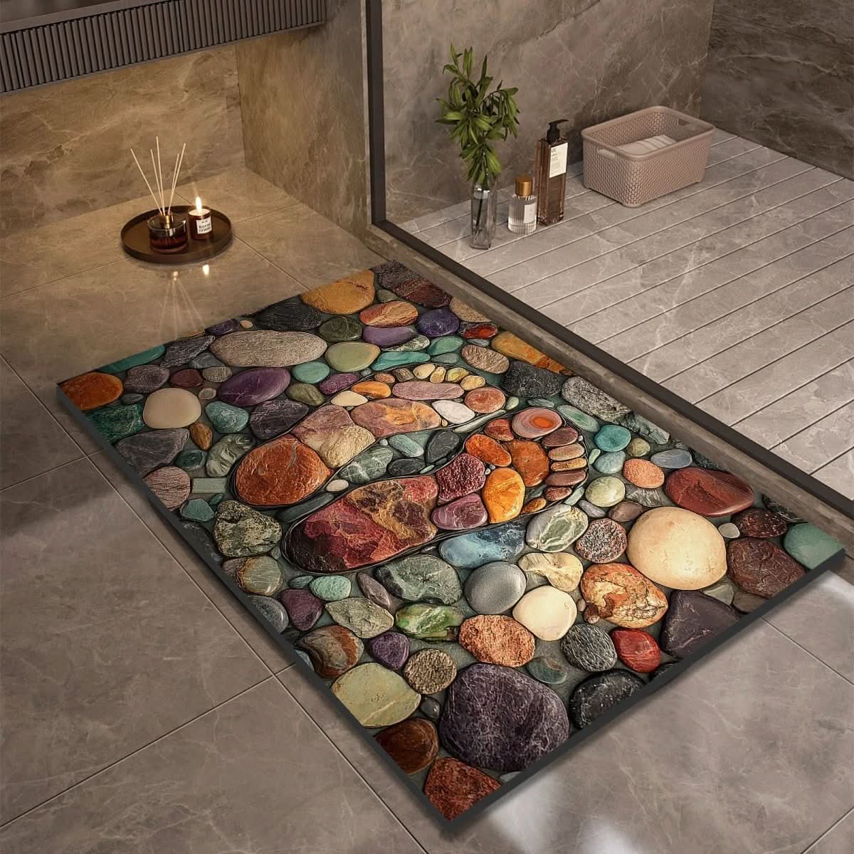 Aquasoft | Diatomaceous Earth Bath Mat Non-Slip Quick-Dry 15