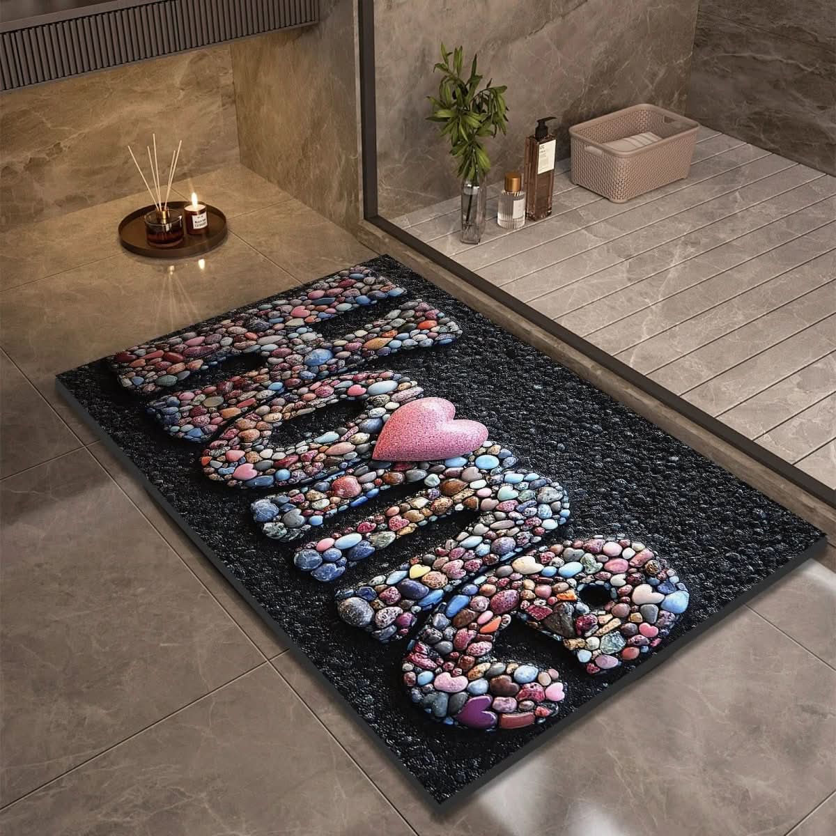 Aquasoft | Diatomaceous Earth Bath Mat Non-Slip Quick-Dry 16