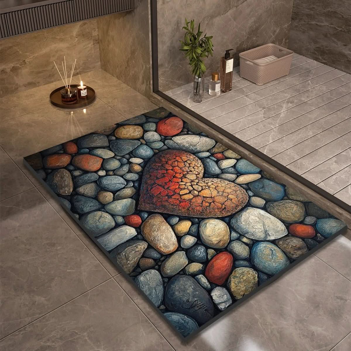 Aquasoft | Diatomaceous Earth Bath Mat Non-Slip Quick-Dry 17