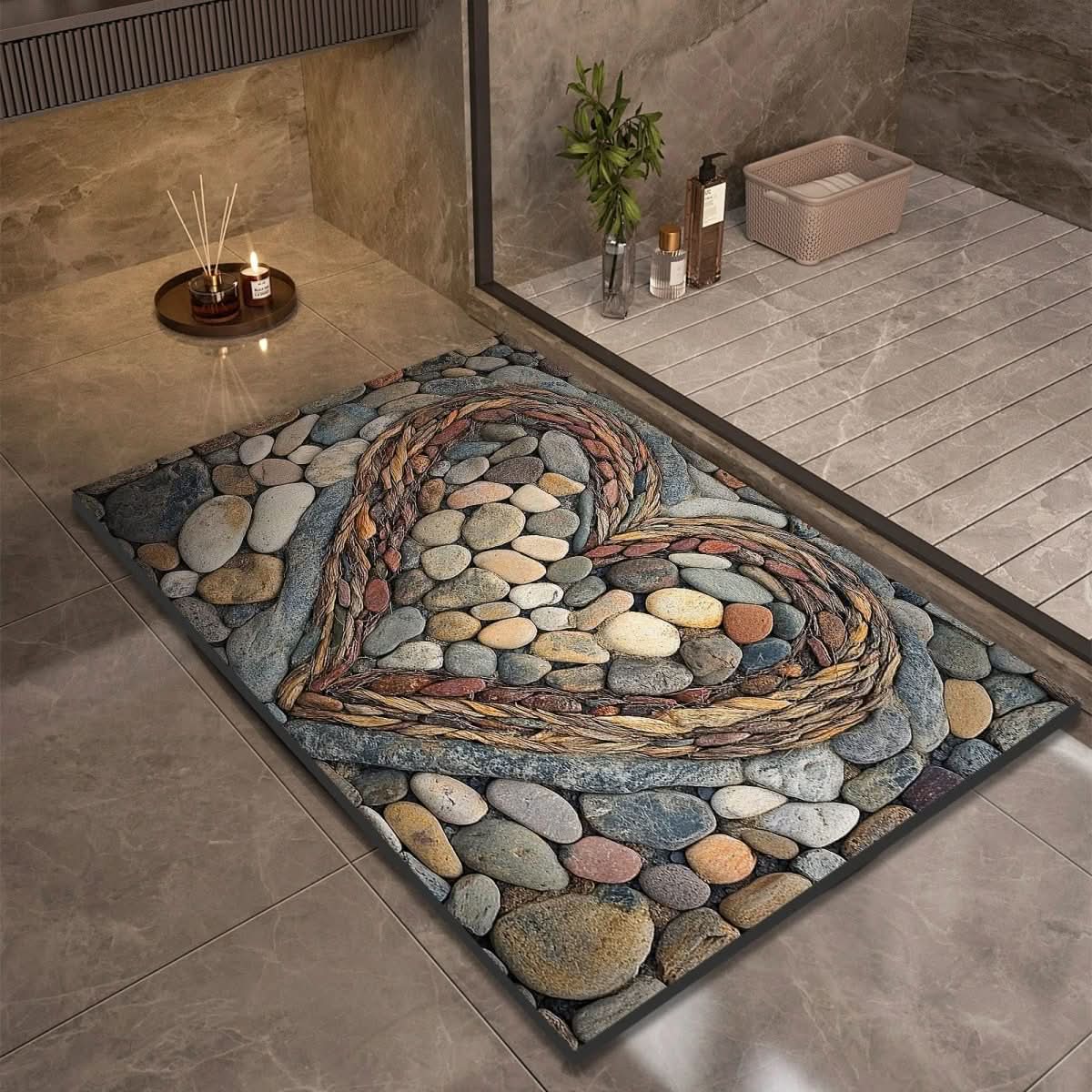 Aquasoft | Diatomaceous Earth Bath Mat Non-Slip Quick-Dry 18