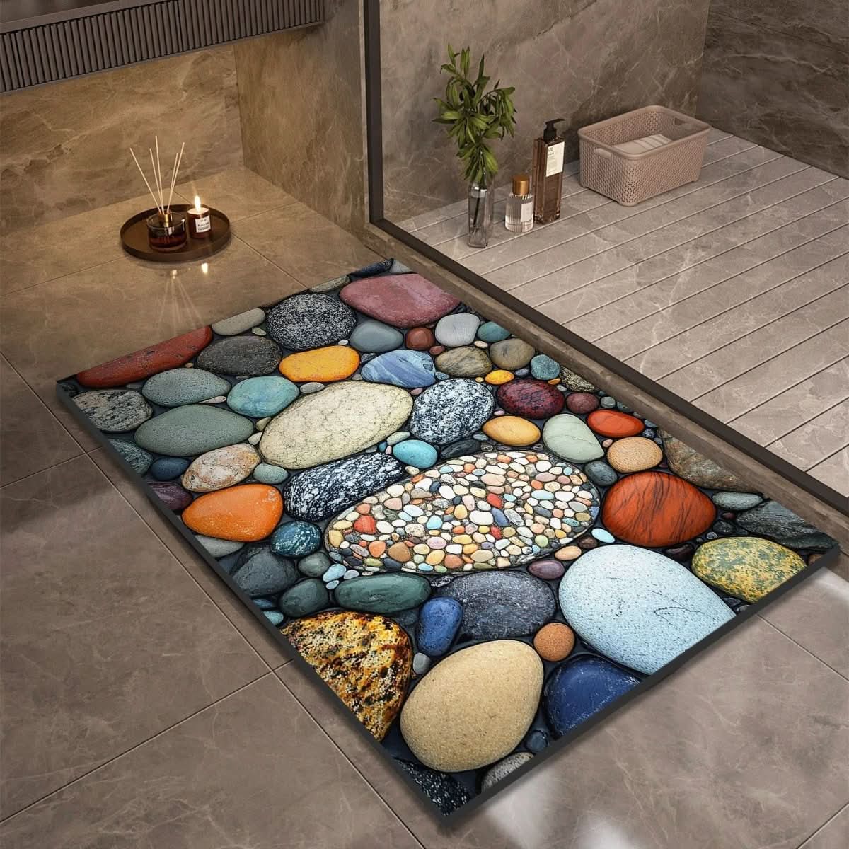 Aquasoft | Diatomaceous Earth Bath Mat Non-Slip Quick-Dry 2