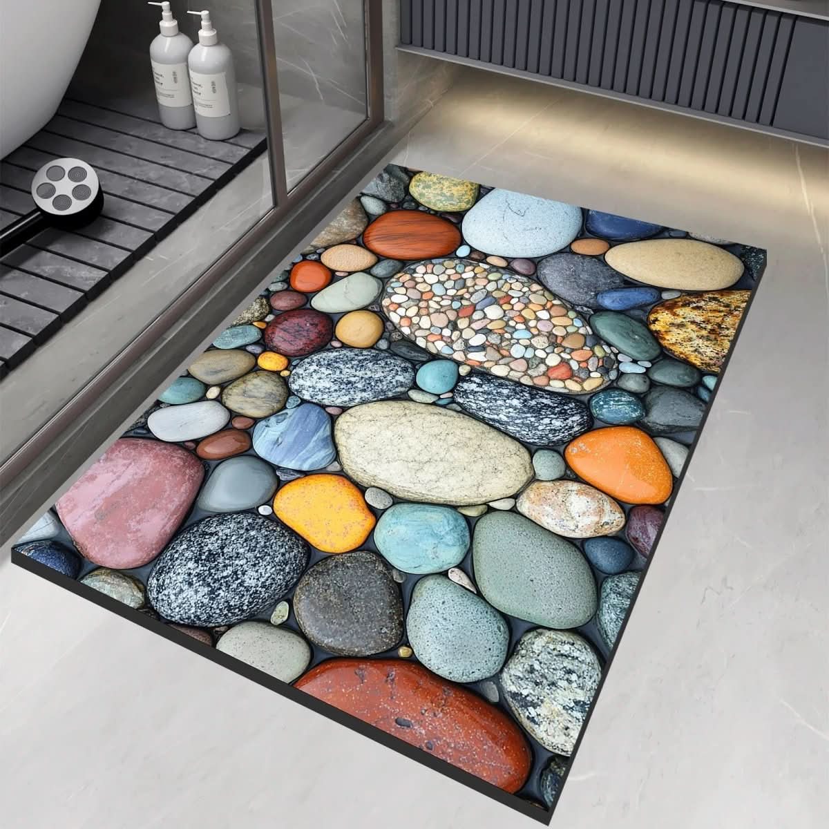 Aquasoft | Diatomaceous Earth Bath Mat Non-Slip Quick-Dry 3