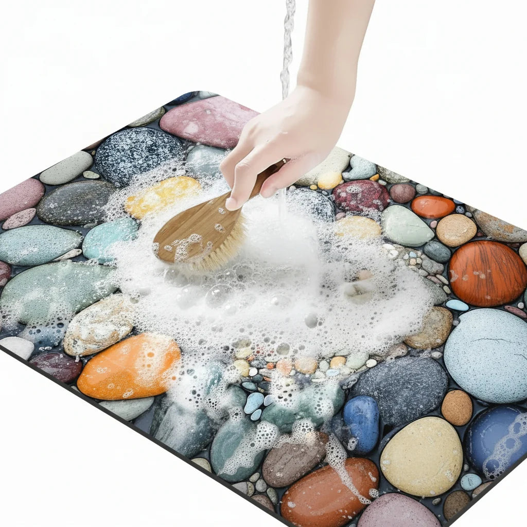 Aquasoft | Diatomaceous Earth Bath Mat Non-Slip Quick-Dry 4