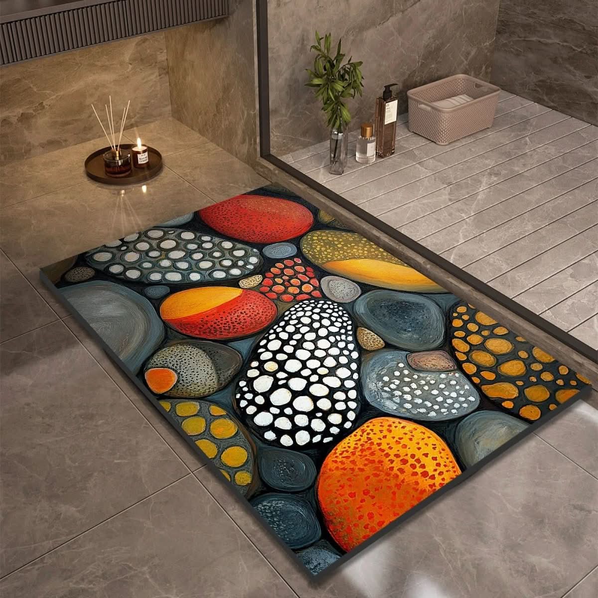 Aquasoft | Diatomaceous Earth Bath Mat Non-Slip Quick-Dry 6