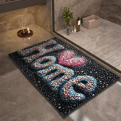 Aquasoft | Diatomaceous Earth Bath Mat Non-Slip Quick-Dry 8