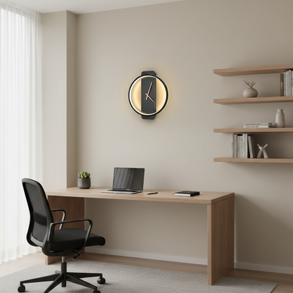 AuraTime | Modern Digital Wall Clock with LED Display