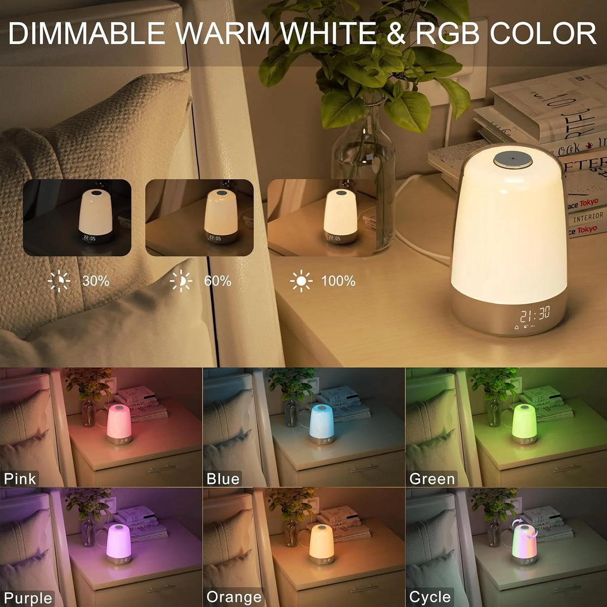 Aurora Wake-Up Light | Sunrise Sunset USB-C Rechargeable 1