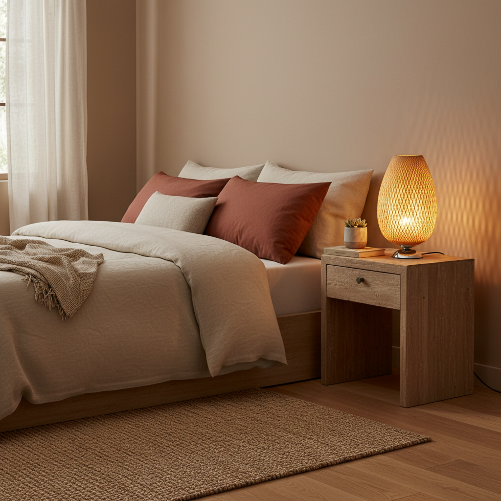 BambooLight | Vintage Bamboo Table Lamp for Bedside & Desk