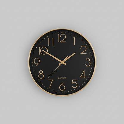 BlushTime | Modern Rose Gold Wall Clock 30 cm
