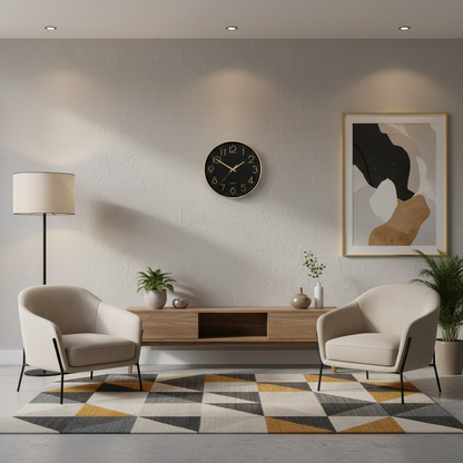 BlushTime | Modern Rose Gold Wall Clock 30 cm