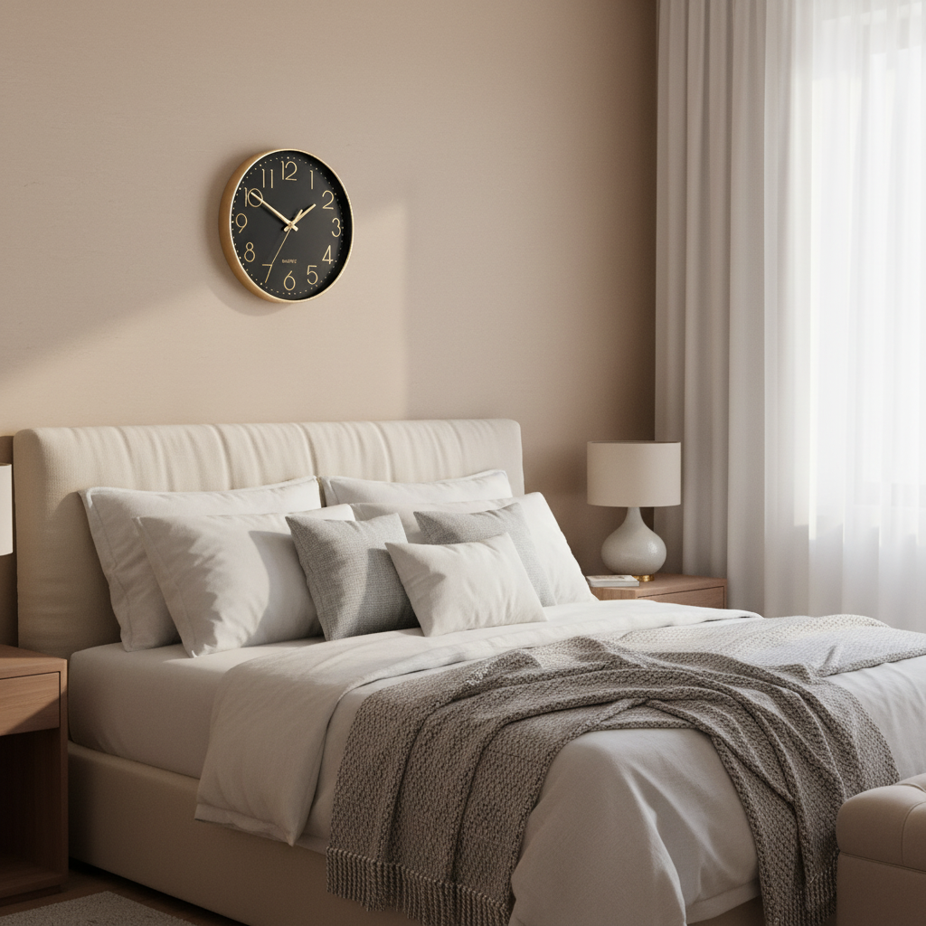 BlushTime | Modern Rose Gold Wall Clock 30 cm