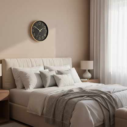 BlushTime | Modern Rose Gold Wall Clock 30 cm
