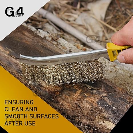 Brass Wire Brush | Long Handle Rust Removal Tool 2