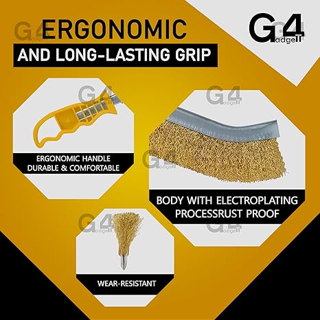 Brass Wire Brush | Long Handle Rust Removal Tool 5
