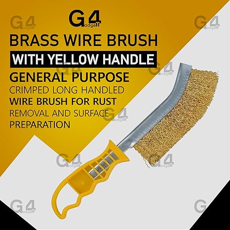 Brass Wire Brush | Long Handle Rust Removal Tool 6