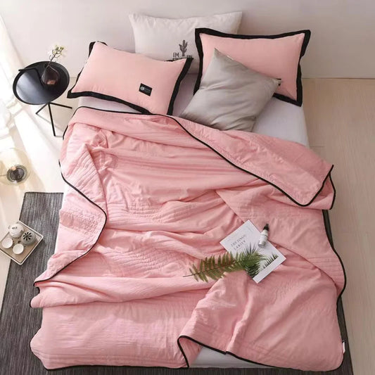 Breathable Bamboo Fiber Summer Blanket | Cooling Lightweight Throw 0