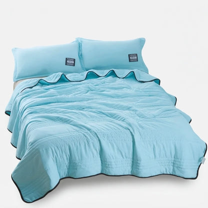 Breathable Bamboo Fiber Summer Blanket | Cooling Lightweight Throw 8