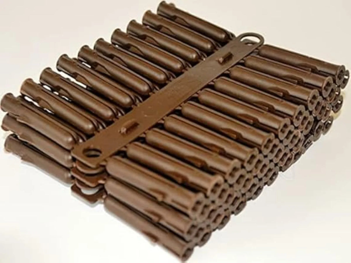 Brown Wall Plugs 50 Pack Plastic Anchors for Concrete 0