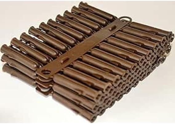 Brown Wall Plugs 50 Pack Plastic Anchors for Concrete 1