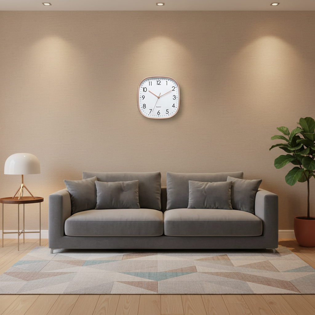 Chronix | Modern Square Wall Clock 30cm Analog Design