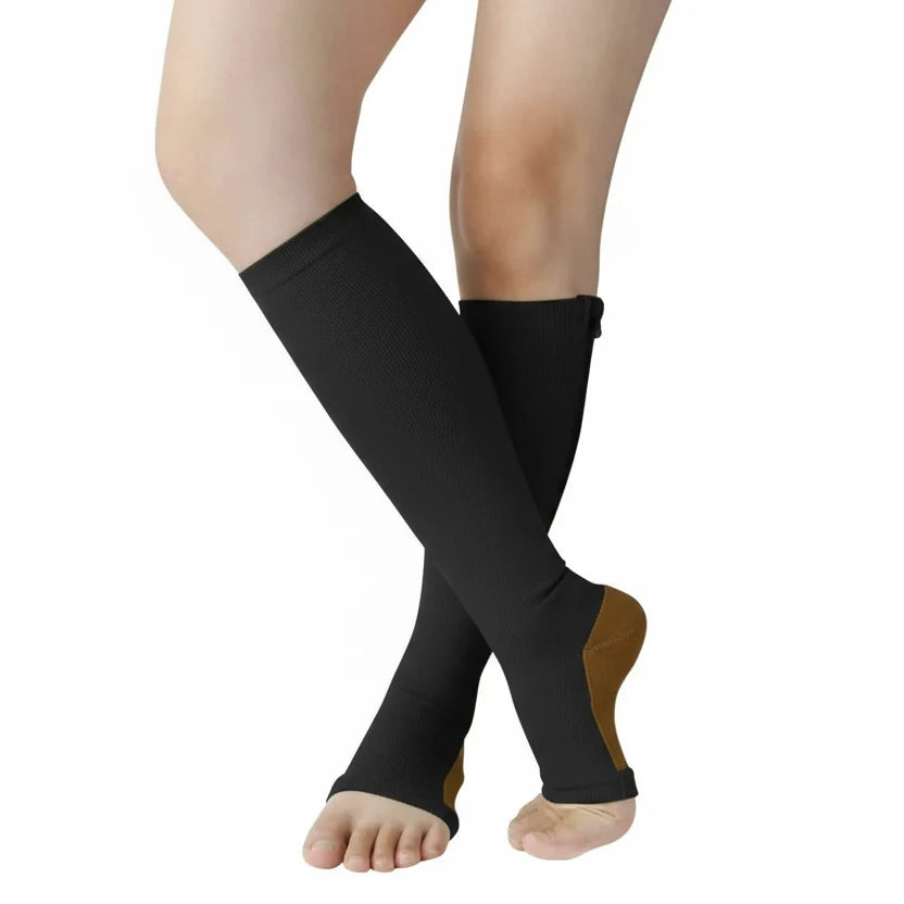 Compression Socks with Zipper | 20-30 mmHg Unisex Compression Socks 2