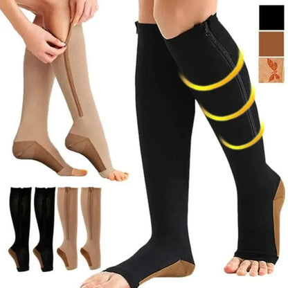 Compression Socks with Zipper | 20-30 mmHg Unisex Compression Socks 4