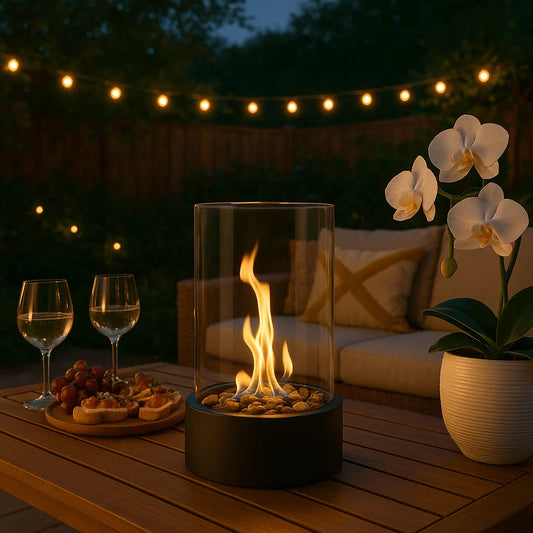 Cosyflame | Modern Table Fireplace Black with Bioethanol Fuel 0