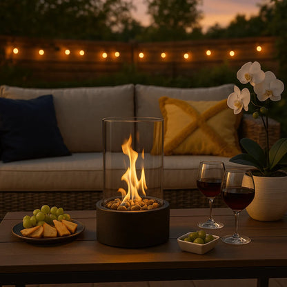Cosyflame | Modern Table Fireplace Black with Bioethanol Fuel 1