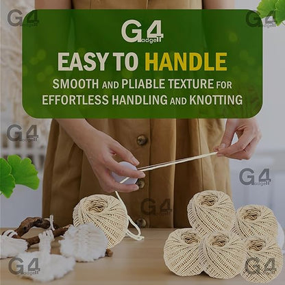 Cotton String Balls | 65m Durable Soft Twine 2 Pack 3